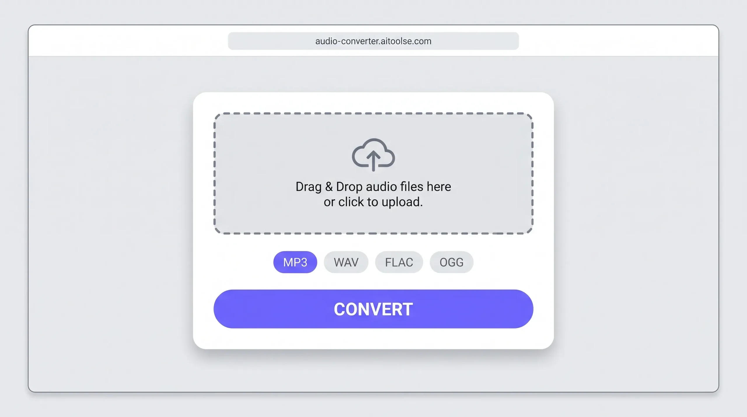 Free online audio converter tool interface — convert trim and edit audio in browser